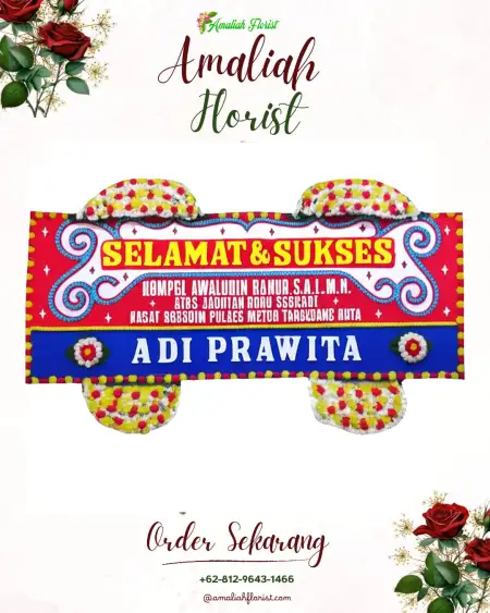 Papan Bunga Ucapan Selamat Sudimampir